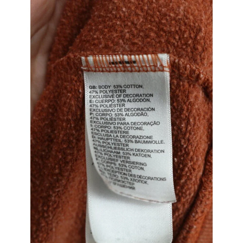 The North Face Hoodie Patch Logo Heritage Burnt Orange Sweatshirt Men Medium